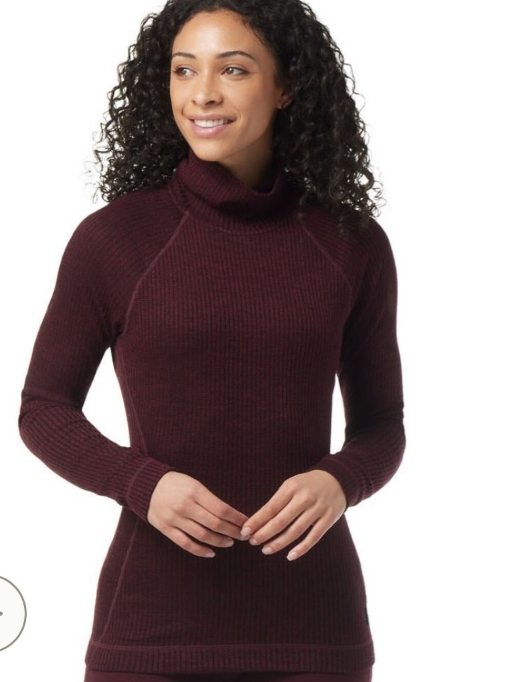 Smartwool Women's Merino Wool 250 Rib Turtleneck Base Layer Long Sleeve Top XL